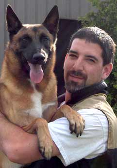 Jonh Bayreuther et son chien Capo